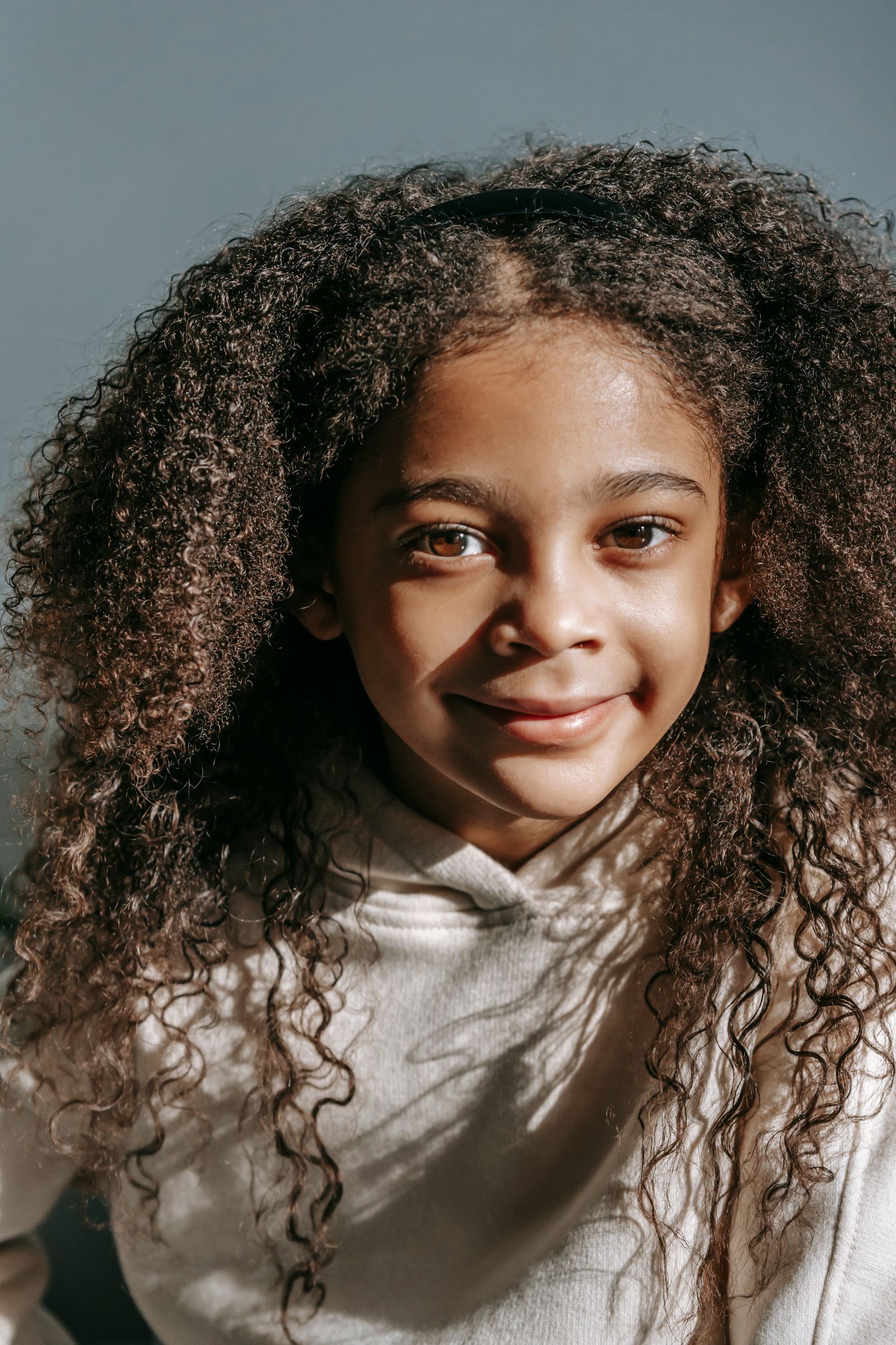 A smiling young girl